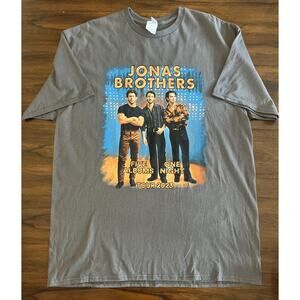 Jonas Brothers 2023 Tour Tshirt Gray Sx XL